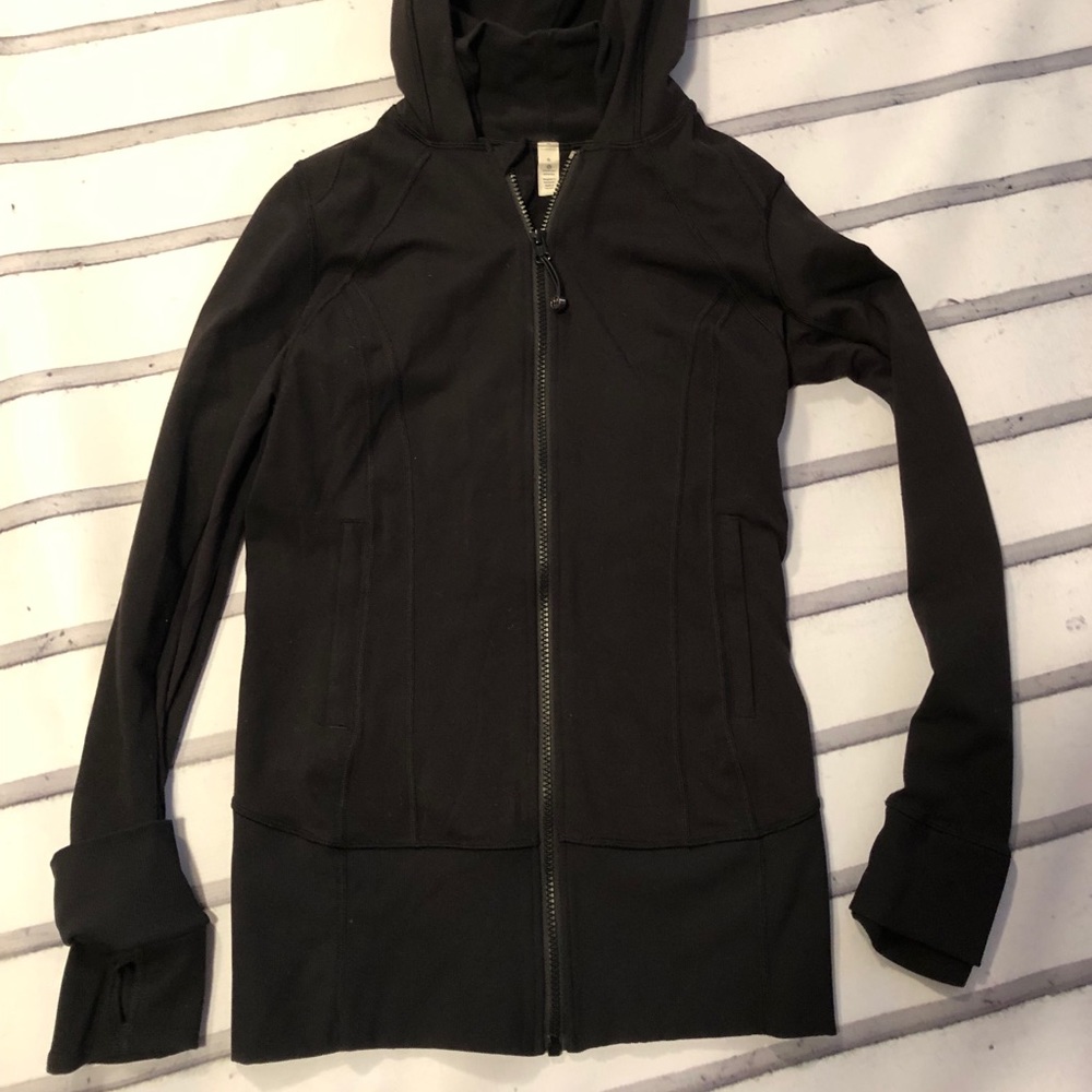 Lululemon Hooded Long Jacket Size 6 Black